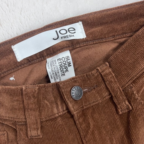 Slim Fit Corduroy Pant | Joe Fresh | Size 0 - Picture 4 of 5